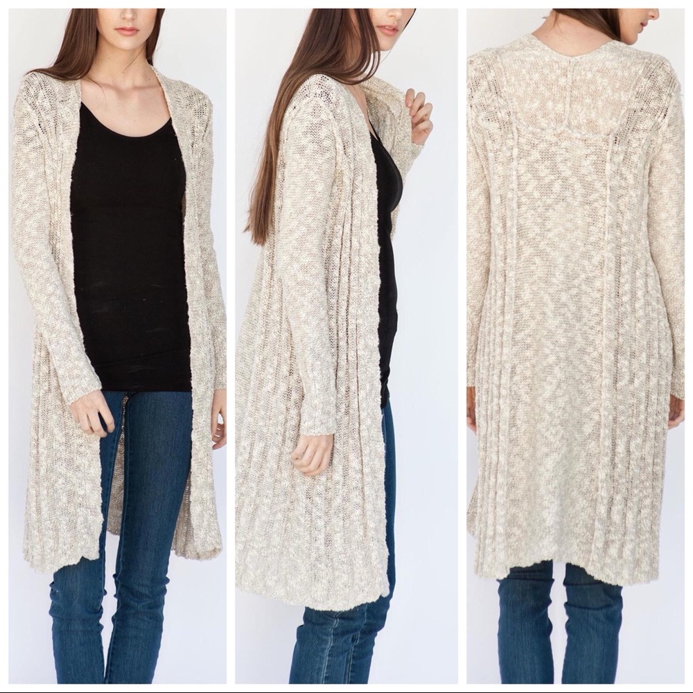 Free People Long Knit Cardigan